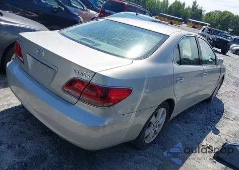 2006 Lexus Es 330 из США, поврежденный, VIN JTHBA30G865171318